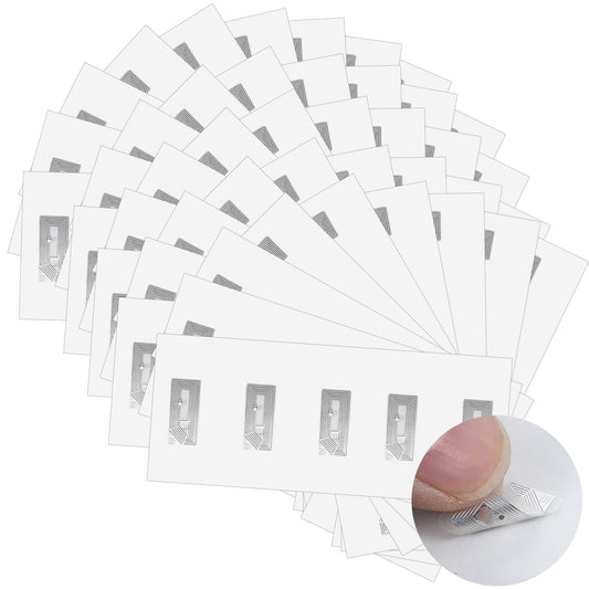 Rewritable Pack of 200 NFC Tag NTAG213 Chip NFC Stickers Adhesive Stickers RFID Tags Stickers Self-Adhesive Labels Fully Programmable Rewritable for NFC Enabled Devices