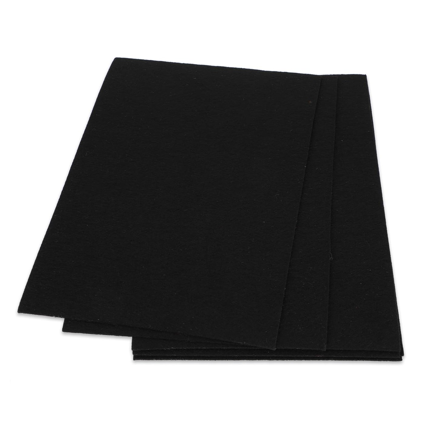 Yolev 8 pcs Stiff Felt Sheets Craft Thick Felt Fabric 30 x 20cm 2mm Rectangles for DIY Sewing Decoration Manual Teaching Materials Spatchwork Gift Wrapping and Arts Crafts Christmas Costumes (Black)