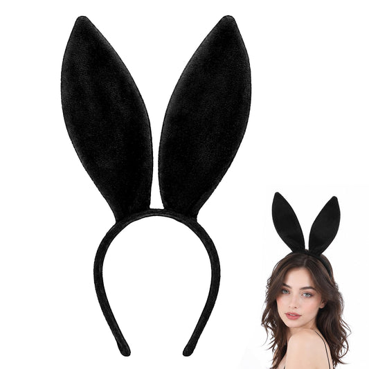 Bunny Ears Headband for Women Velvet Rabbit Ear Hair Accessories Halloween