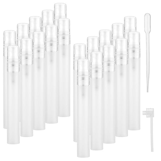 Tucnoeu 20pcs Mini Spray Bottle,10ml Fine Mist Spray Bottles,Portable Perfume Bottles Refillable for Personal Beauty Care Cosmetic Makeup