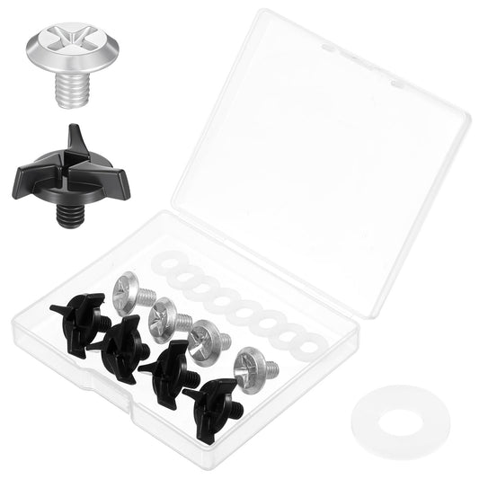 8Pcs Helmet Visor Screws, Helmet Screws Replacement Kit with Rubber Gaskets Motorcycle Bolts Fixing Accessories for Dirt Bike & Motorcycle Helmets