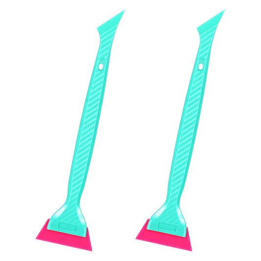Fiyooau 2Pcs Dual Head Window Tint Tools Quarter Squeegee & Tucking Tool
