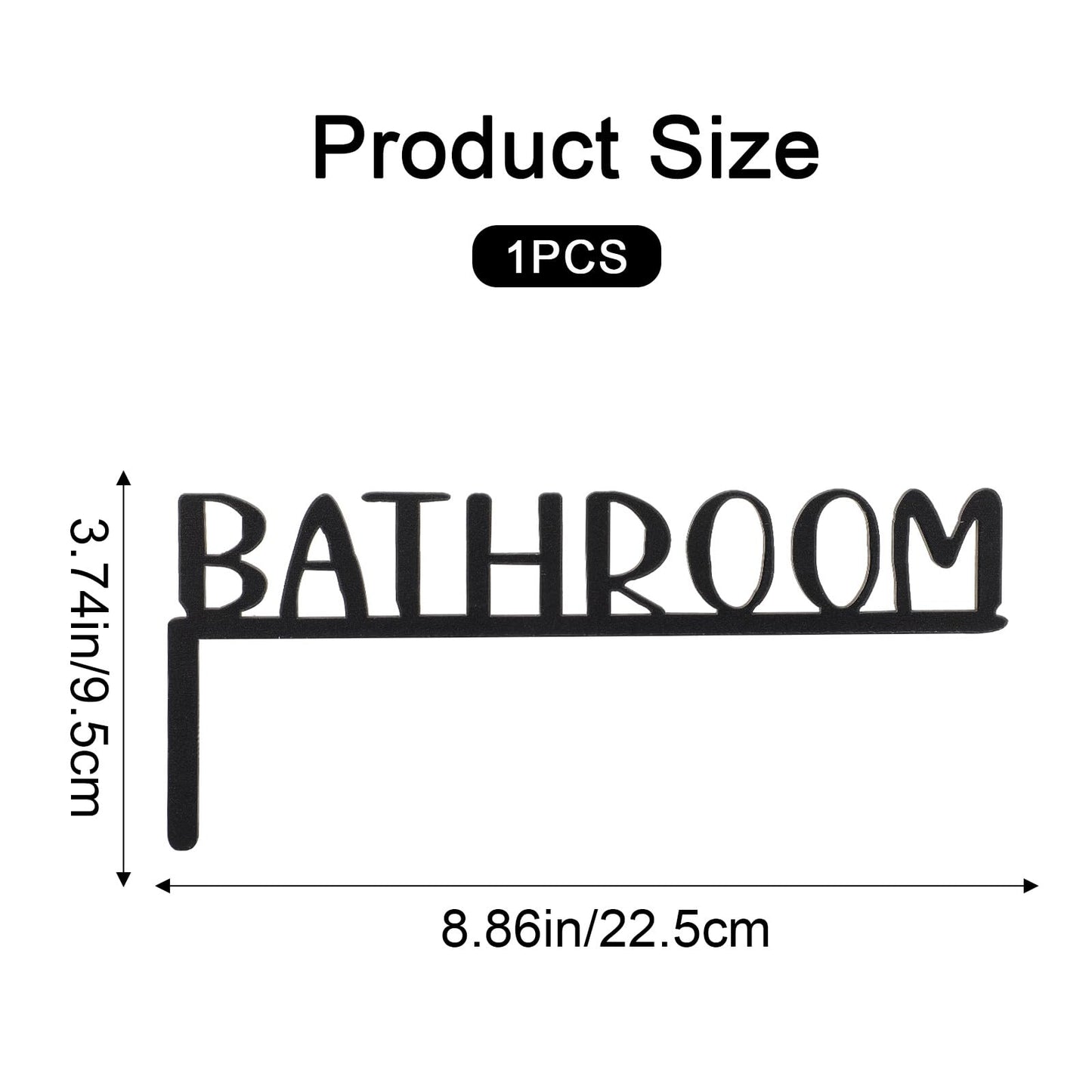 Wooden Bathroom Door Topper Minimalist Bathroom Signs Decor