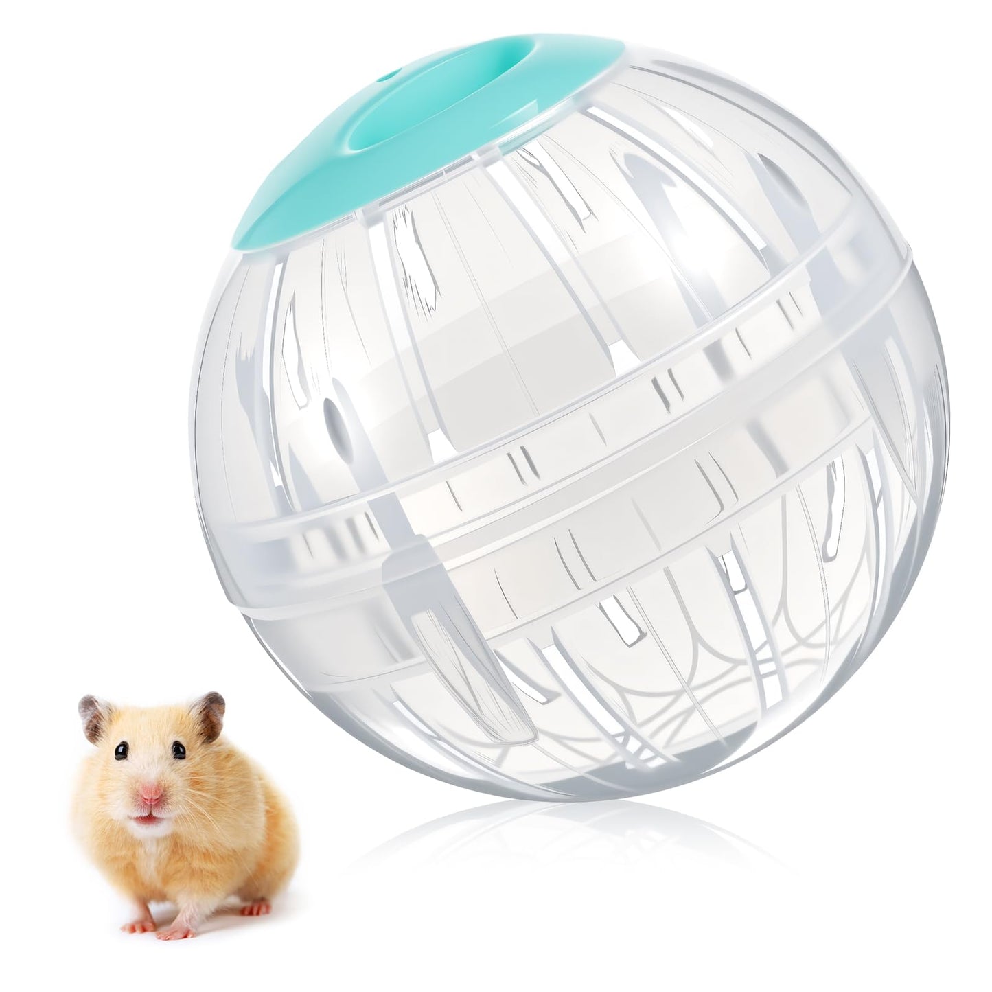5.7 Inch Hamster Ball, Clear Hamster Exercise Ball, Running Wheel, Breathable, Large Space, Easy to Clean, Cage Accessories, Small Animal Exercise Toys for Small and Medium Dwarf Hamsters