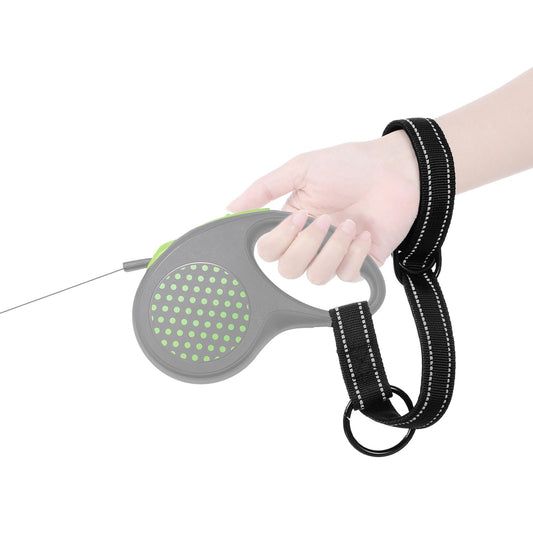 Safety Wrist Strap for Retractable Dog Leash, Reflective Short Dog Leashes Adjustable Stroller Straps Security Accessory for Pet Walking and Stroller