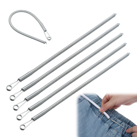6pcs Spring Drawstring Threader Tool, Flexible and Elastic Threading Tool, Hoodie String Threader for Hoodies, Pants, Jackets, Hoodies