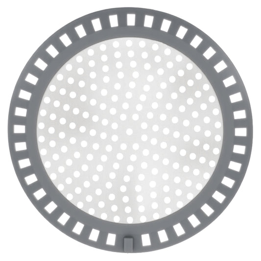 Shower Hair Drain Catcher 4.72" Stainless Steel Shower Drain Cover with Silicone Rim Round Metal Hair Trap Stopper Bathroom Sink Strainer Flat Bathroom Floor Screen Protector