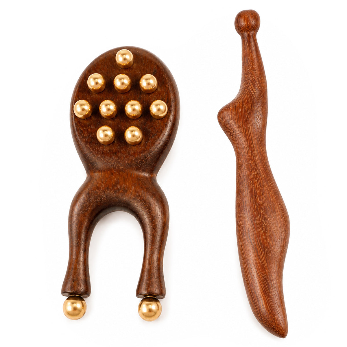 Facial Massage Roller Acupressure Tool Smooth Brass Beads