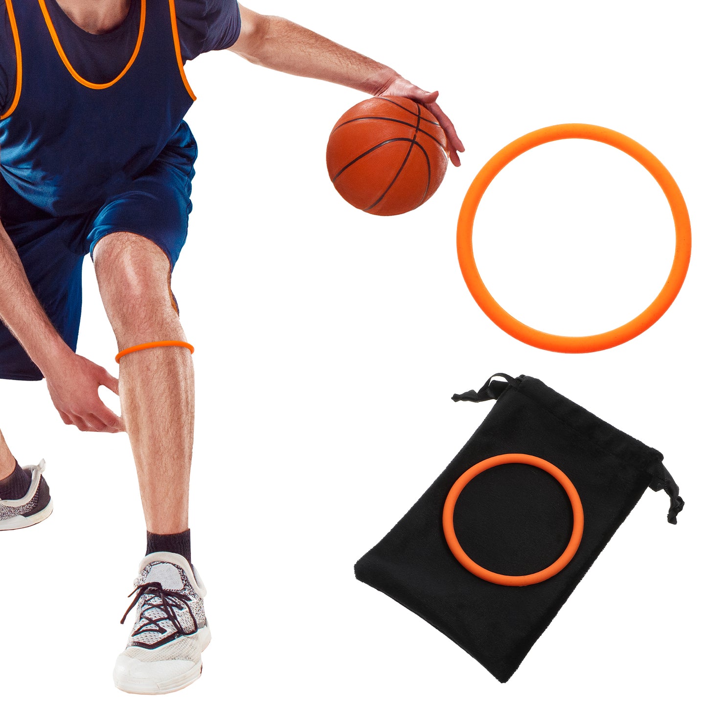 Yolev Patella Tendon Support Strap 2PCS Patellar Tendon Knee Strap Knee Band Knee Band for Patellar Tendon Pain Relief - Knee Brace Silicone Patellar Knee Brace for Working Out Basketball Running