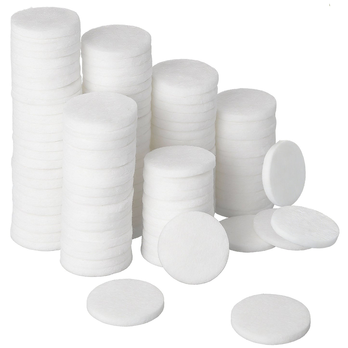 50Pcs Essential Oil Pads - 23mm Air Purifier Replacement Refill Pads, Mini Microfiber Pad for Humidifier Air Purifier Home Car Plug (White)