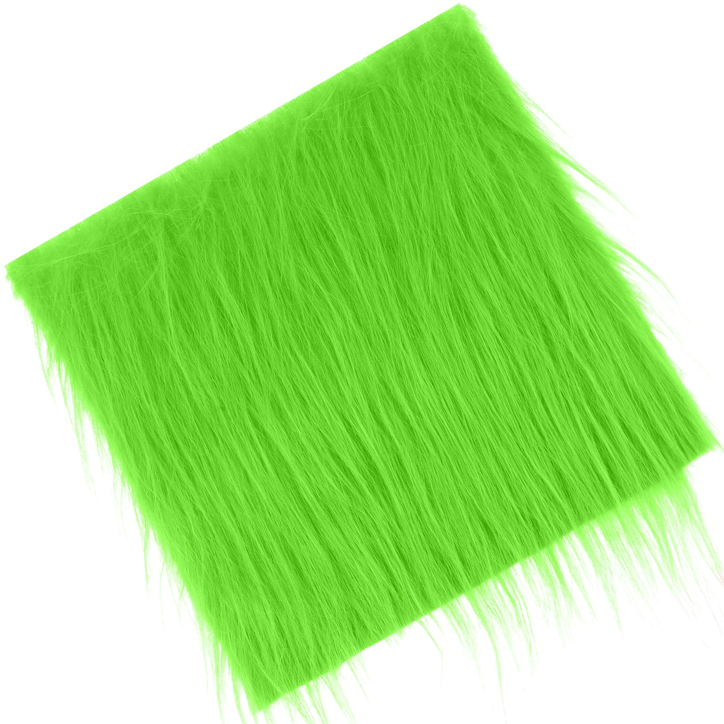 Shaggy Faux Fur 10 x 20 Inch Plush Fake Fur Fabric Fluffy Craft Fur for Gnomes Beard Santa Claus Hair Dwarf Cosplay Costume DIY Craft Christmas Decoration(Grenn)