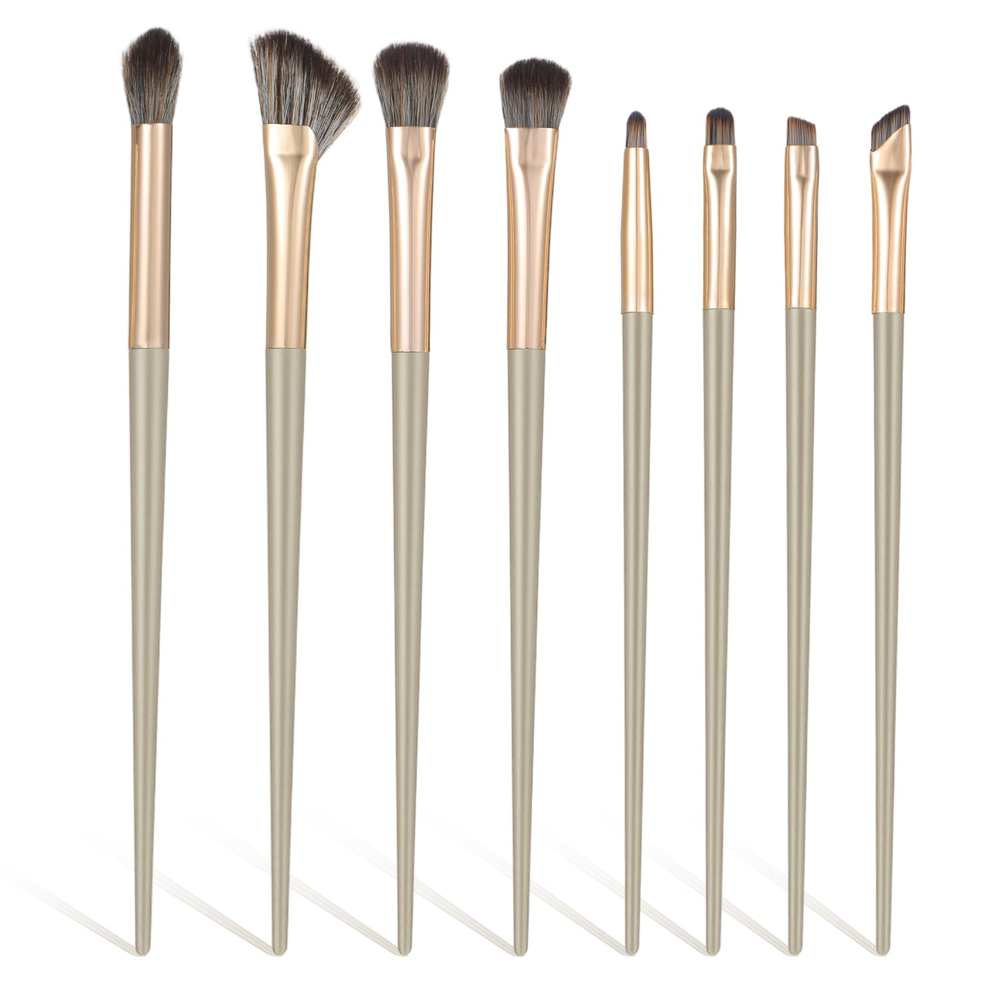 8 Pcs Eye Shadow Brush Set Professional Eyeshadow Makeup Brushes, Foundation Concealer Brush Under Eye Angled Eyebrow Brushes for Blending Contouring Concealer Brows Eyeshadows