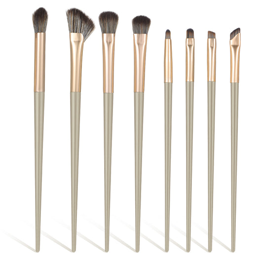 8 Pcs Eye Shadow Brush Set Professional Eyeshadow Makeup Brushes, Foundation Concealer Brush Under Eye Angled Eyebrow Brushes for Blending Contouring Concealer Brows Eyeshadows