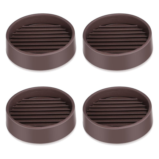 Tucnoeu 4Pcs Non Slip Pads for Furniture,Round Rubber Furniture Cups with Anti-Sliding Floor Grip Furniture Leg Protectors,Noise Reduction,for Bed Sofa Table（2'' x 2''）