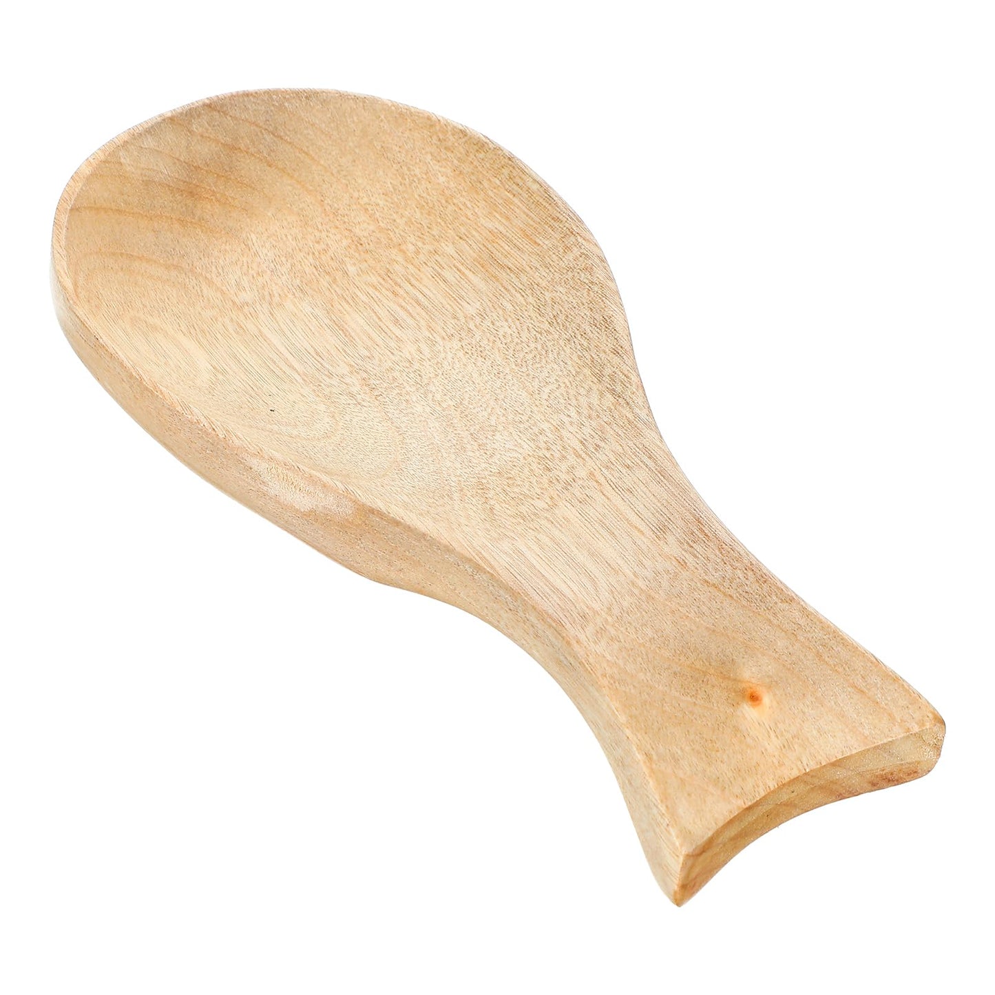 Wood Spoon Rest for Stove Top, Bamboo Cooking Spoon Holder Spatula Rest Kitchen Utensil Holder for Ladles Turner Brush(Wood Color)