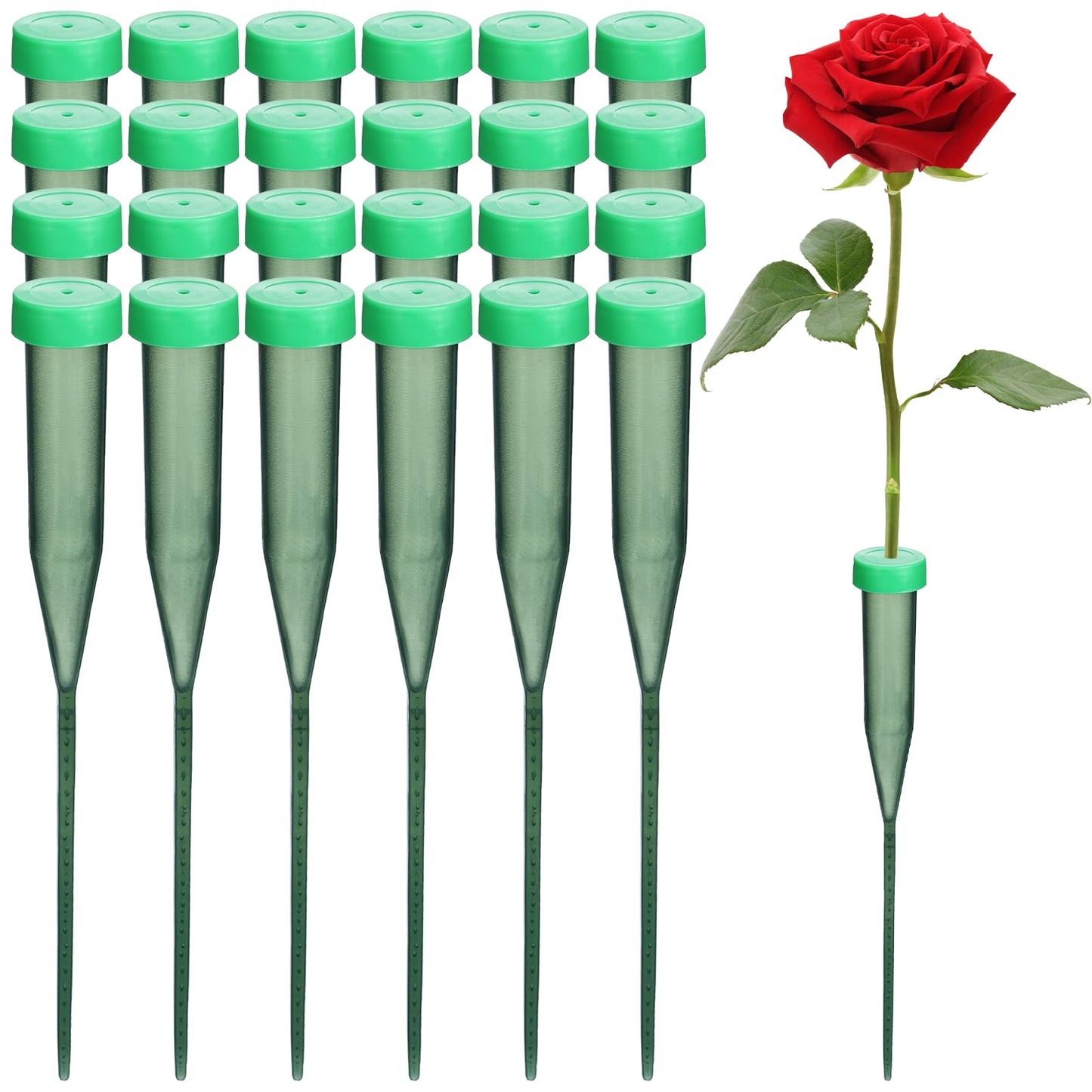 Tucnoeu Pack of 25 Flower Water Tubes, PP Flower Tubes, Water Tubes