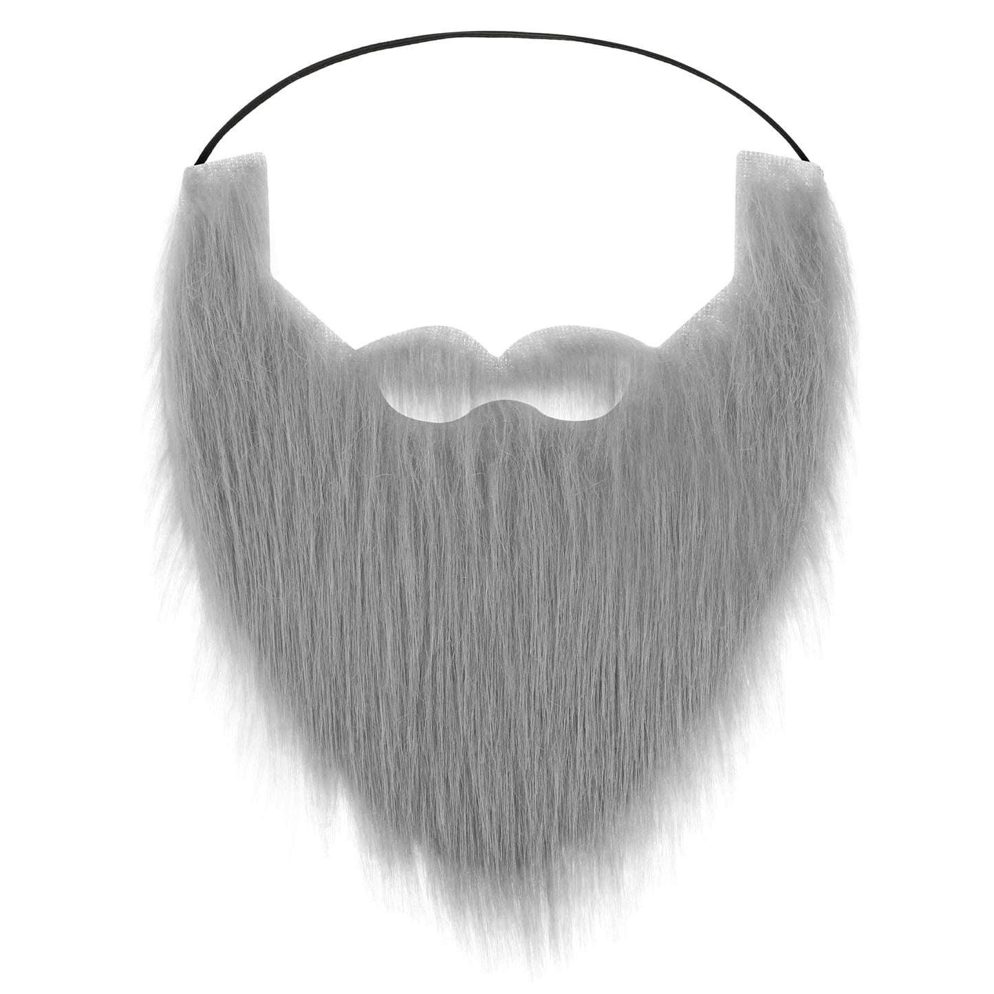 Fake Beard Grey Fake Moustache Self Adhesive Fake Mustache Stick on Moustache Flannel False Moustache Novelty Moustache Props Prom Fake Whisker Party Costume Christmas Supplies Decorations