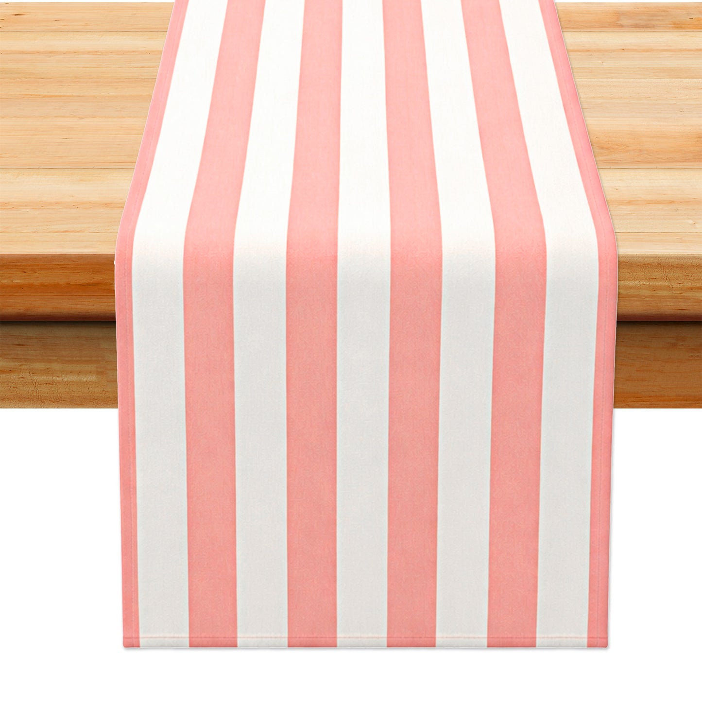 Table Runner Pink and White Vertical Striped Striped Table Cloth 72" Long Table Runner for Party Baby Shower Birthday Dining Room Home Kitchen Holiday Decor (72"x13" )