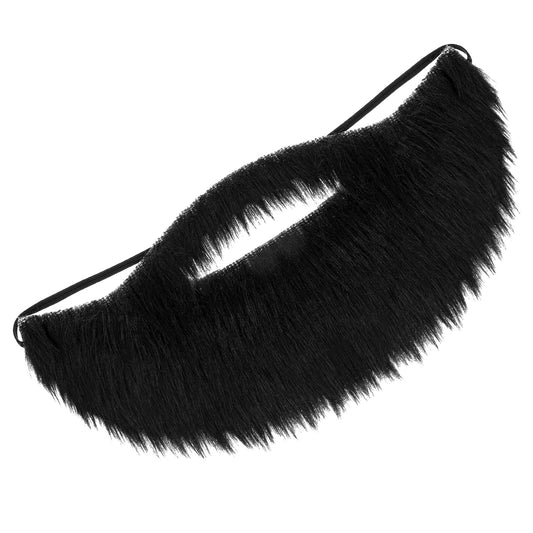 Fake Mustache Fake Beard Costume Elastic Mexican Pirate Detective Mustache for Disguise Male Makeup Halloween Christmas Fiesta Masquerade Party Cosplay(Black)