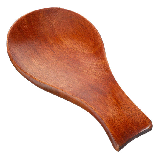Wood Spoon Rest for Stove Top, Bamboo Cooking Spoon Holder Spatula Rest Kitchen Utensil Holder for Ladles Turner Brush(Brown)