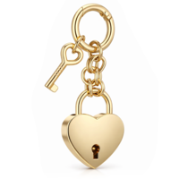 Tucnoeu Gold Heart Padlock Bag Charms - Heart Shaped Keychain Accessories for Women - Handbags Fashion Accessories