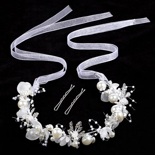 Flower Girl Headpiece Handmade Bridal Headband Wedding Princess Headpieces