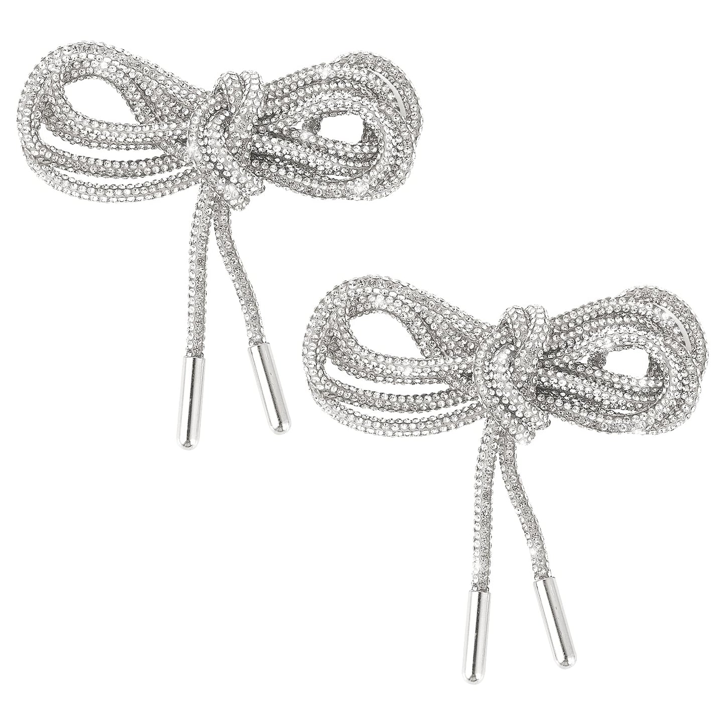 Yolev 1 Pair Rhinestone Shoe Laces Replaceable Glitter with Diamonds Shoe Strings Hat Rope For Sneakers Running Shoes Hoodie Clothing Accessories 120cm