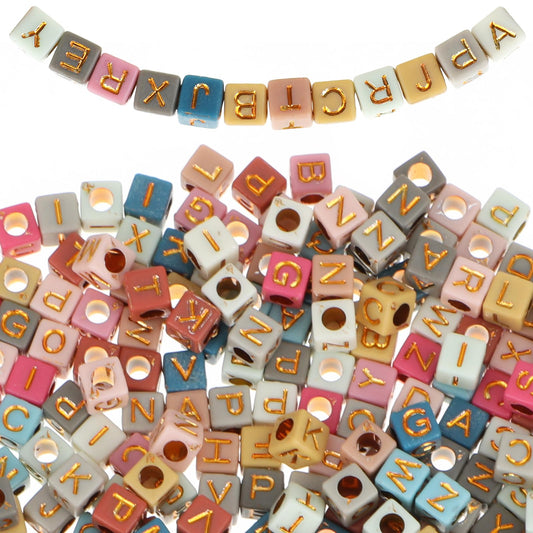 1000pcs Acrylic Letter Beads Alphabet Beads Mixed A-Z Alphabet Letter Beads Colorful Bracelet Making Letter Beads for DIY Bracelet Necklace Jewelry Making