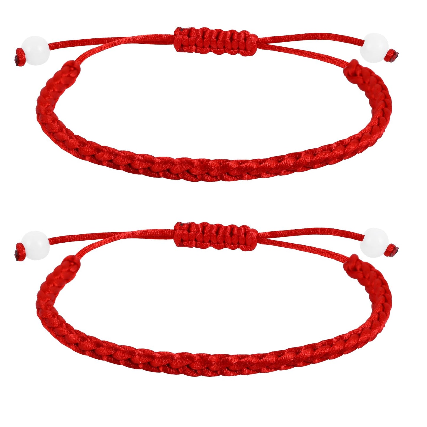 Red String Bracelet for Protection 2Pcs Kabbalah Red String Bracelet Adjustable Red Rope Bracelets for Women Men Mexican Bracelets Good Luck