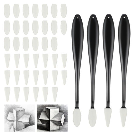 Yolev 4PCS Pencil Blender Set Blending Stump The Ultimate Tool Art Blending Pencils Tools, Sandpaper Pencil Blender Stumps for Drawing, Sketching, Artists