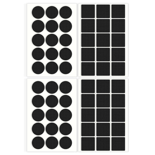 Yolev 60 Pcs Non-Slip Furniture Pads Floor Protectors, Rubber Pads for Furniture Feet, Dense, Premium Chair Feet Protectors Leg Pads - Anti Scratches Furniture Feet Protectors for Hardwood Floors