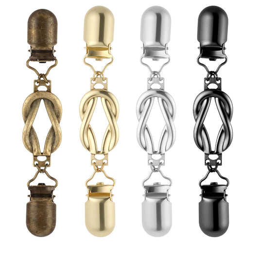 Dress Clips Back Cinch 4Pcs Waist Cincher Clip Vintage Shirt Shawl Cardigan Collar Clips Metal Clothes Clips To Tighten for Women Clothing