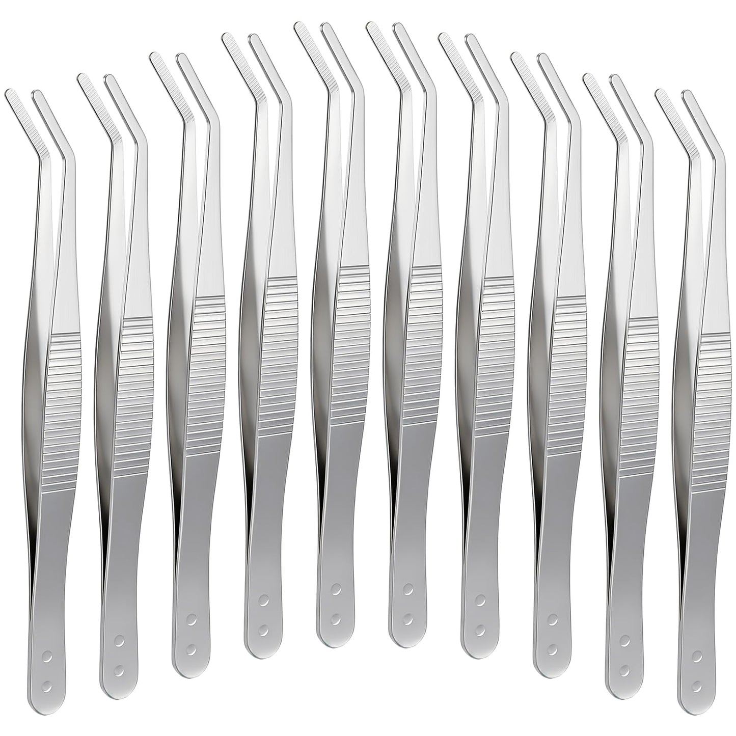 10Pcs Sewing Tweezers, Stainless Steel Tweezers for Crafting
