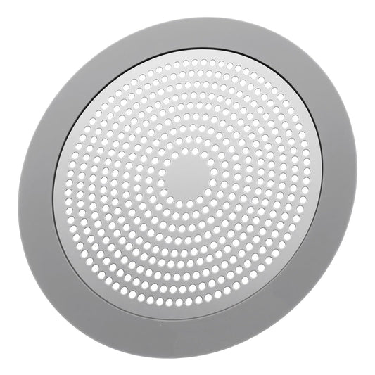 Flat Shower Drain Hair Catcher Stainless Steel Shower Drain Cover Hair Catcher 5.7in Wide Round Hairs Stopper for Showers Drains Sink Protector Filter for Showers Bathroom Pet Owners Homeowners