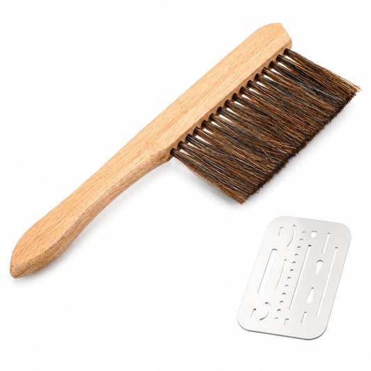 Drafting Brush 10'' Soft Horsehair Brush Wooden Handle Dust Brushes