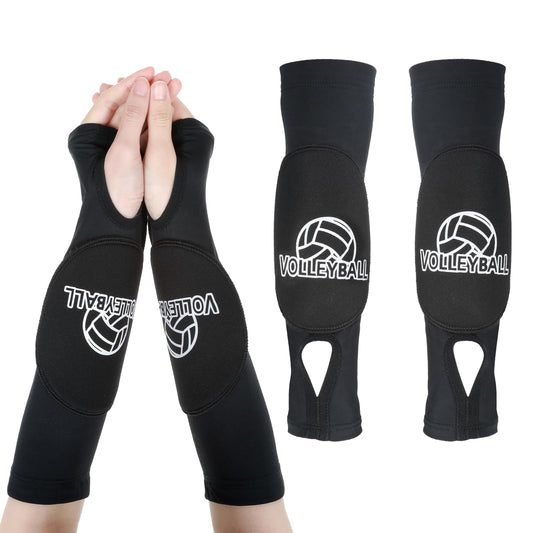 Pads Arm Volleyball Arm Sleeves Volleyball with Protective Pads and Thumb Holes,Volleyball Wrist Guard Volleyball Accessories Protective Arms
