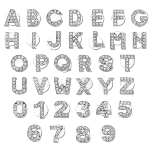 Yolev Letters Numbers Shoe Charms, A-Z Letters & 0-9# Numbers Clog Charms DIY Shoes Pins for Boy Girl Teens Men Women and Adults