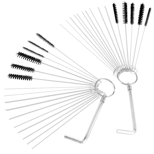 Carb Cleaner Carburetor Cleaning Kit 20 Cleaning Pins 11 Nylon Brushes 2 WrenchesCarburetor Torch Tip Cleaner Contains Various Brushes for ATV Moped Welder Carb Spray