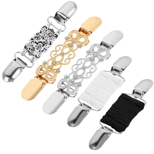 Waist Cincher Clip 5Pcs Vintage Cinch Clip Waist Clip to Tighten Dress Fashion Retro Dress Clips Cardigan Clip for Travel Sweater Cardigan Women Girl Decor Clothing