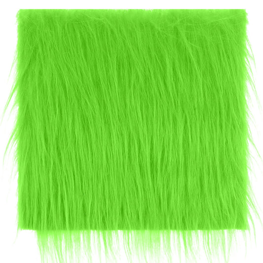 Lusofie Faux Fur Fabric 20×20 Inches Green Fur Fabric Plush Green Faux Fur Fabric Square Patch for Crafts Gnomes Costume Camera Floor Decoration Mats
