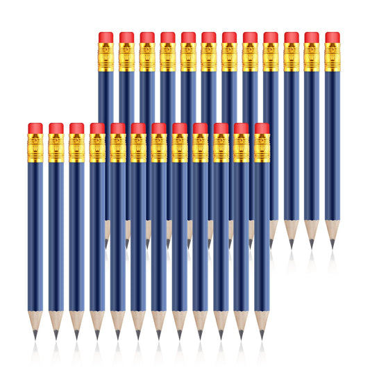 Lusofie 24 Pcs Mini Pencils Golf Pencils With Erasers Bridal Shower Pencils HB Graphite Pencil For Students Designers Architects School Office(white)