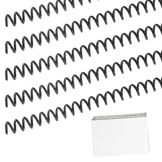 100 Pack Plastic Spiral Binding Coils 8mm (5/16") 40 Sheet Capacity, 4:1 Pitch, Binder Binding Spirals Rings for Spiral Binder