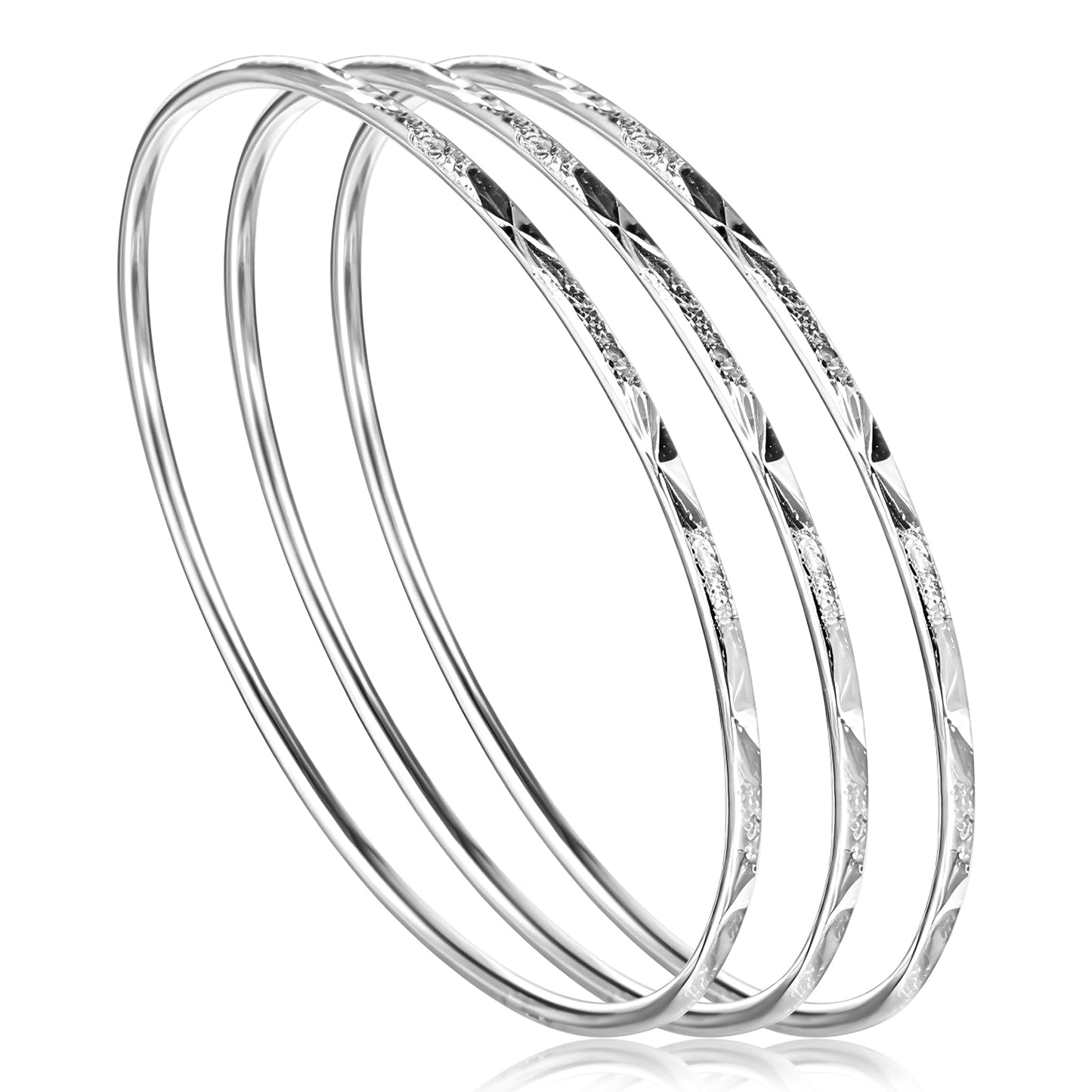 Sterling Silver Bracelet Fashion Adjustable Silver Cuff Bracelet for Women