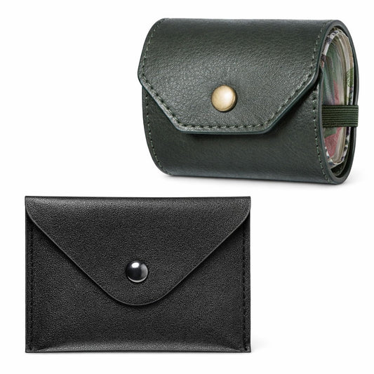 Gemoioio Slim Cash Wallet for Men & Women - Quick Access Card Holder with Money Clip Wallet | Minimalist Cash Wrap Wallets for Cashs & Cards 2Pcs