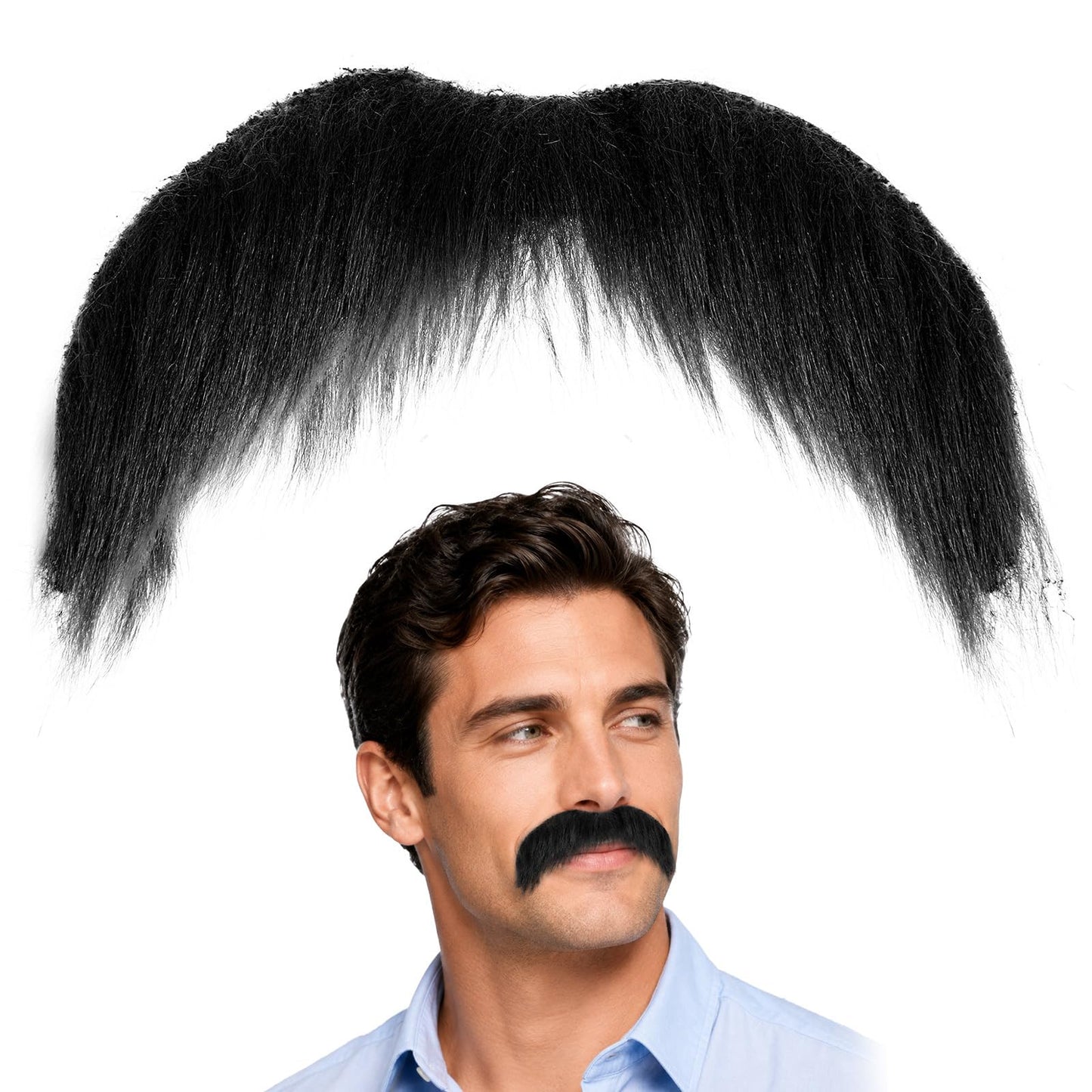 Realistic DIY Self Adhesive Fake Beard Novelty Fake Mustache Facial Hair