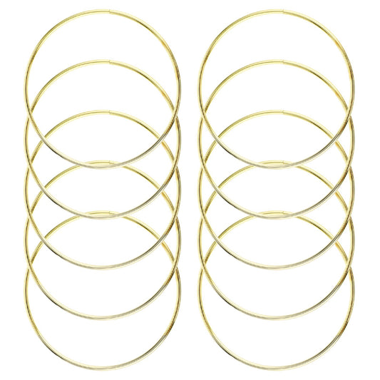 10Pcs Metal Floral Hoop Wreath10cm Hoops Steel Macrame Rings Round Hoops for Dream Catchers Festival Wreaths Macrame DIY Wedding Party Decoration