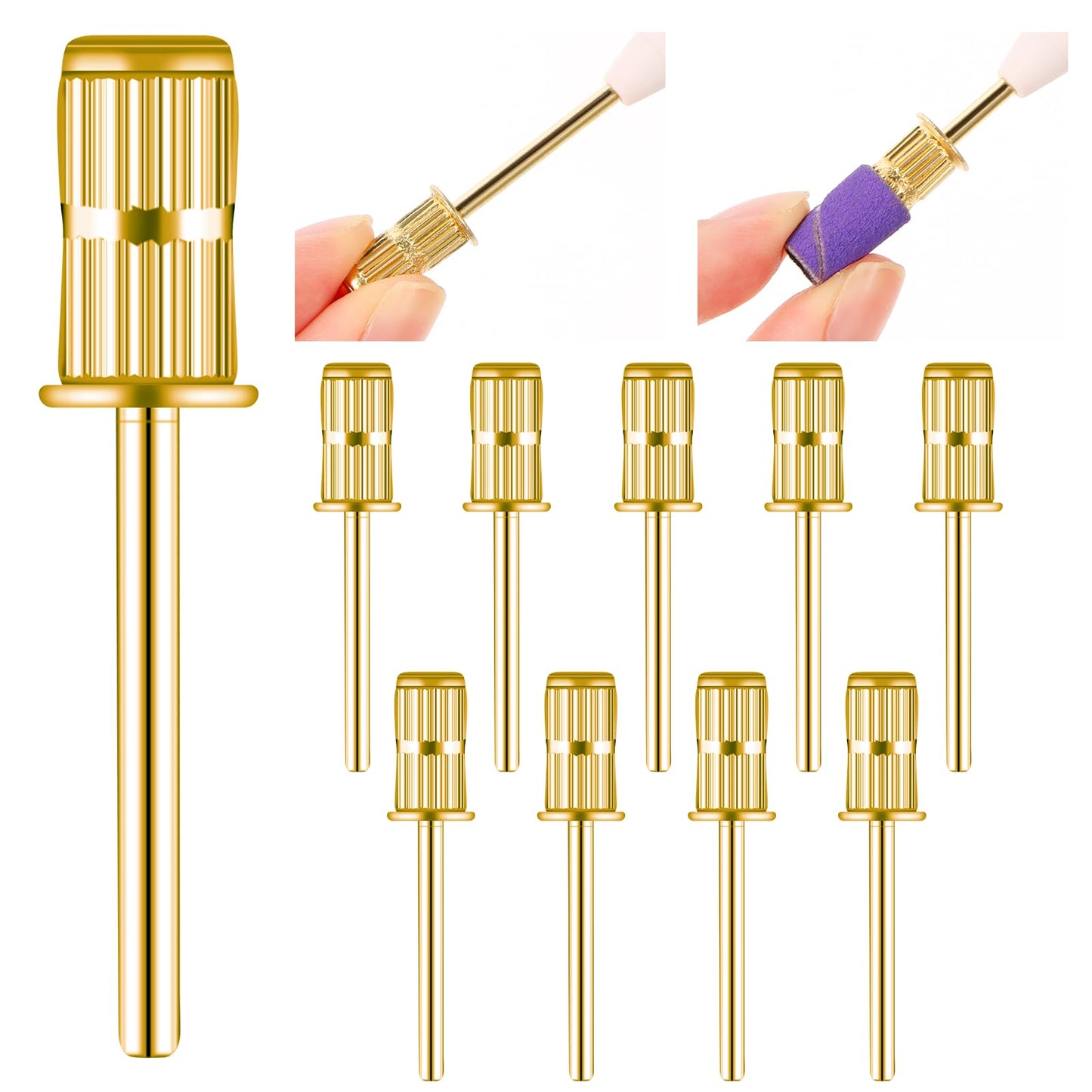 10 Pieces Nail Drill Heads Replacement