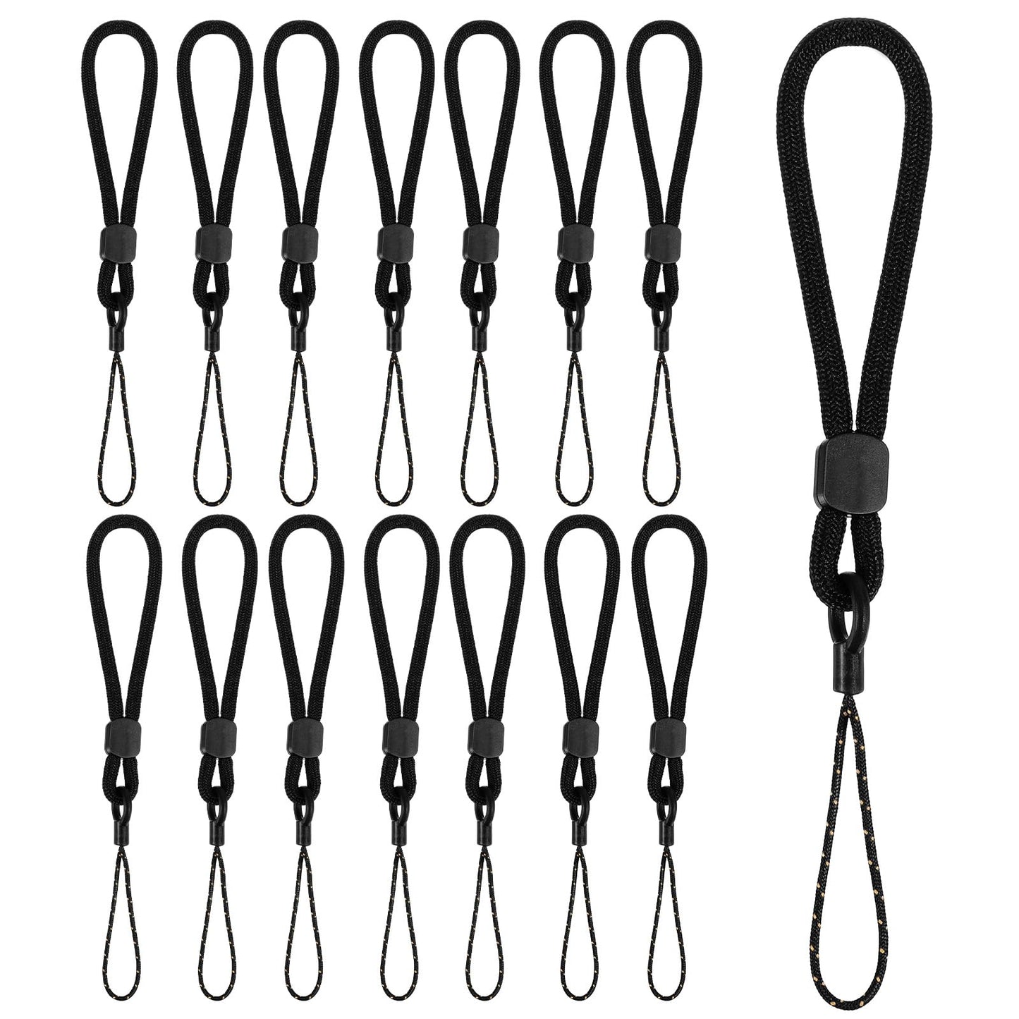 Lusofie 15 Pcs Short Lanyard for Keys Camera Strap Phone Case Lanyard Key Lanyards String Small Lanyards for Mobile Phone, Camara, USB Flash Drive