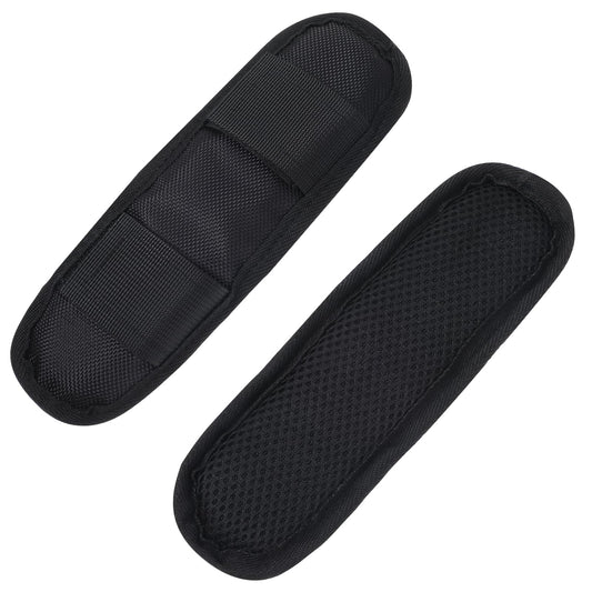 Shoulder Strap Pad 2 Pcs Black Backpack Strap Pads Removable Luggage Shoulder Strap Cushion Duffle Bag Strap Replacement Fastener Padded Shoulder Straps for Bags Backpacks Satchel