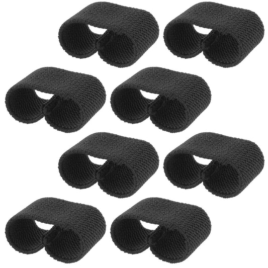 Tucnoeu 10Pcs Elastic Belt Keepers,Nylon Belt Loop,Black Backpack Strap Keeper for Securing Belts,Backpacks,Slings